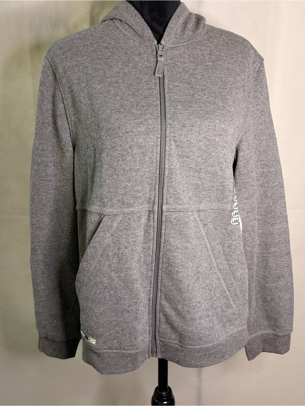 Speedo Women's Gray Full-Zip Hoodie